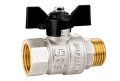 Кран шаровой LD вн.нар. бабочка