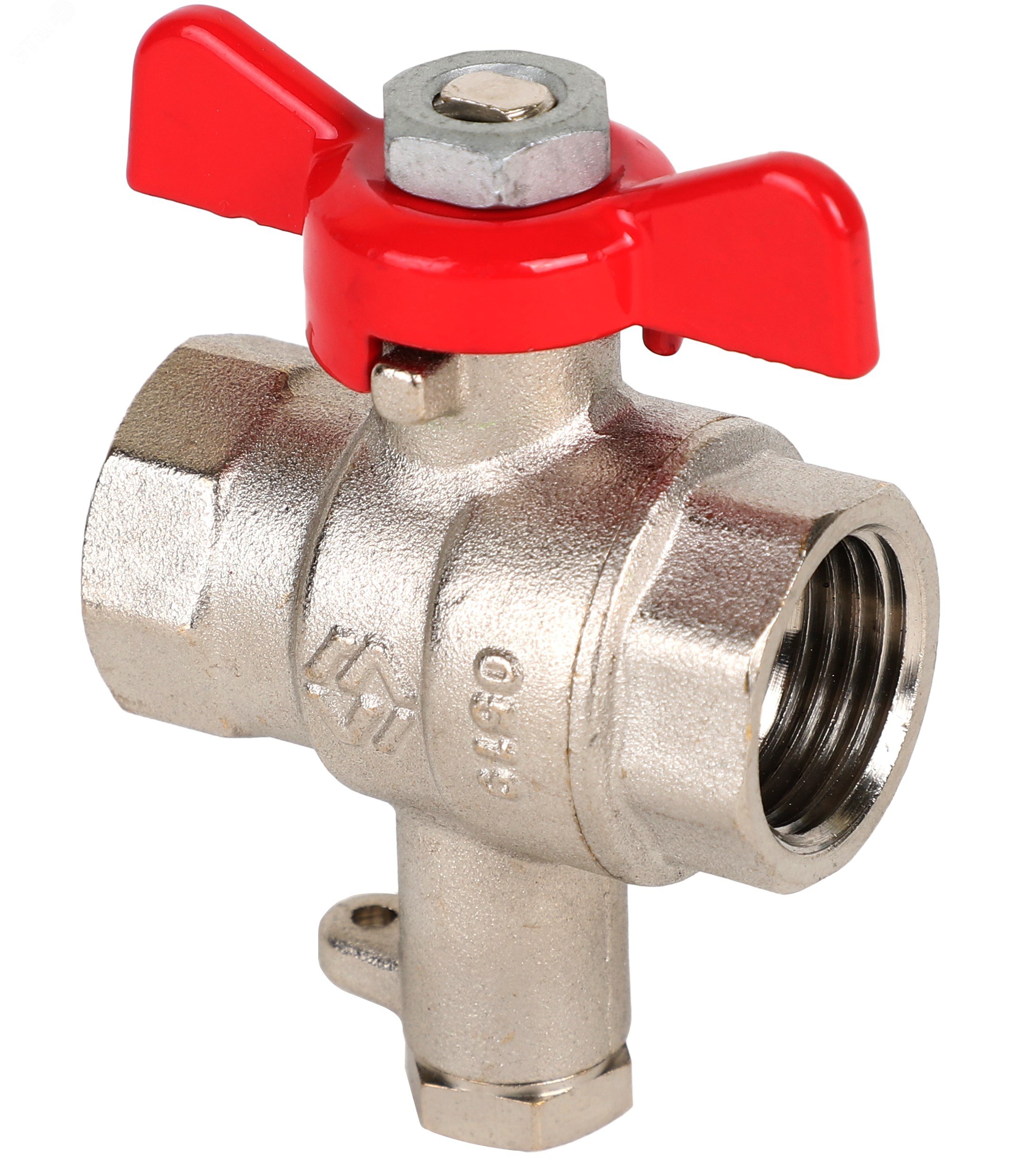 Кран для подключения термодатчика, бабочка 1/2x8мм  BV.648.04