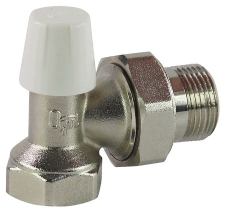 Клапан запорный угловой для рад. Ogint Ду 15  угл